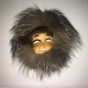 Handcrafted Native American Doll Mask